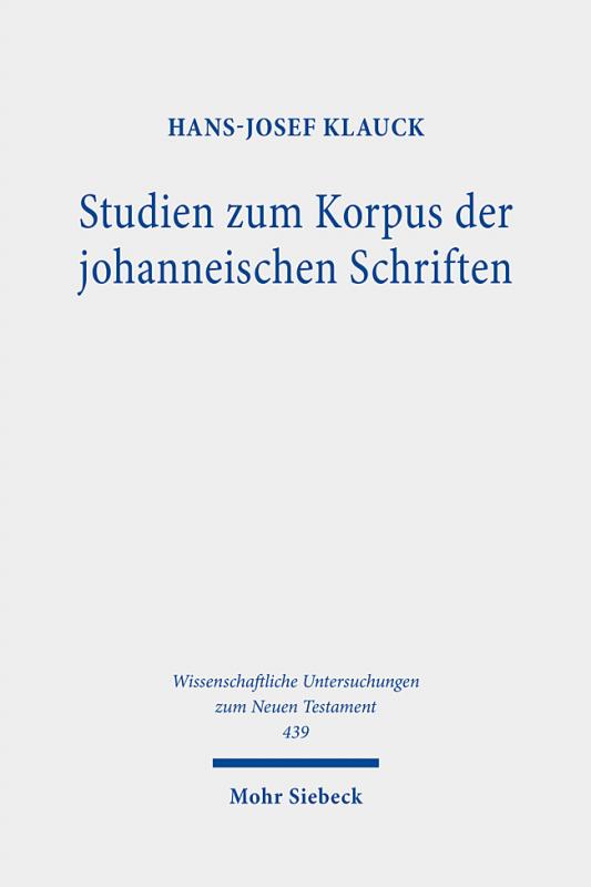 Cover-Bild Studien zum Korpus der johanneischen Schriften