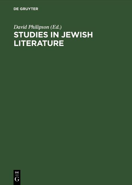 Cover-Bild Studies in Jewish literature
