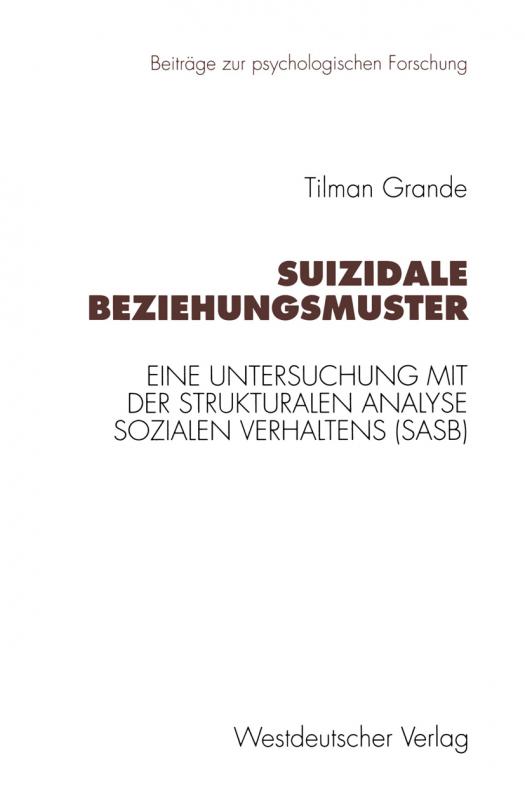 Cover-Bild Suizidale Beziehungsmuster