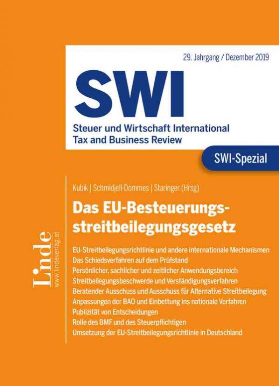 Cover-Bild SWI-Spezial EU-Besteuerungsstreitbeilegungsgesetz