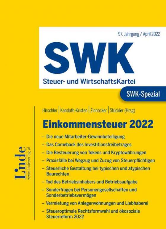 Cover-Bild SWK-Spezial Einkommensteuer 2022