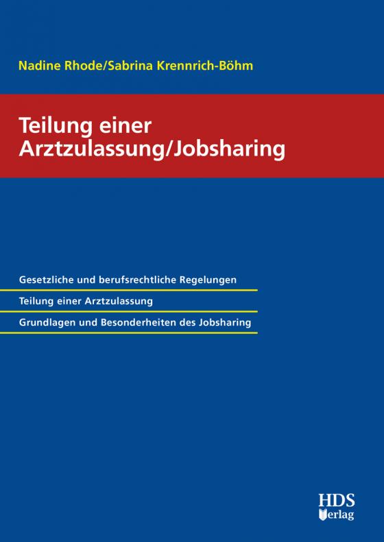 Cover-Bild Teilung einer Arztzulassung/Jobsharing