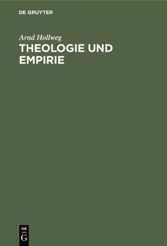 Cover-Bild Theologie und Empirie