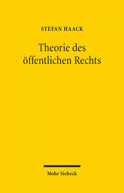 Cover-Bild Theorie des öffentlichen Rechts