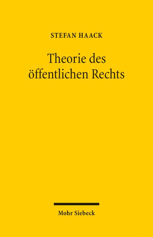 Cover-Bild Theorie des öffentlichen Rechts