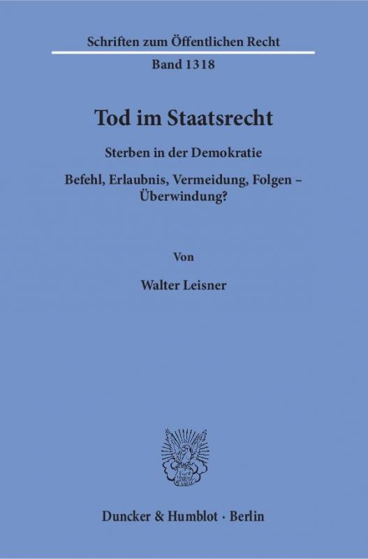 Cover-Bild Tod im Staatsrecht.