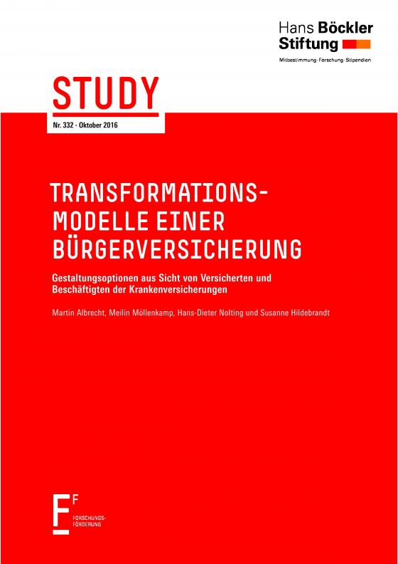 Cover-Bild Transformations-Modelle einer Bürgerversicherung