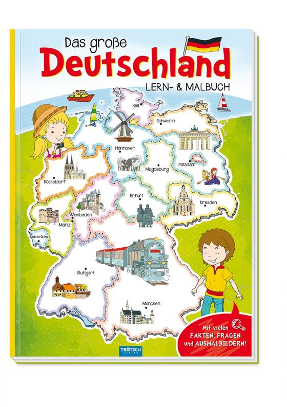 Cover-Bild Trötsch Malbuch Mein großes Deutschland Lern und Malbuch