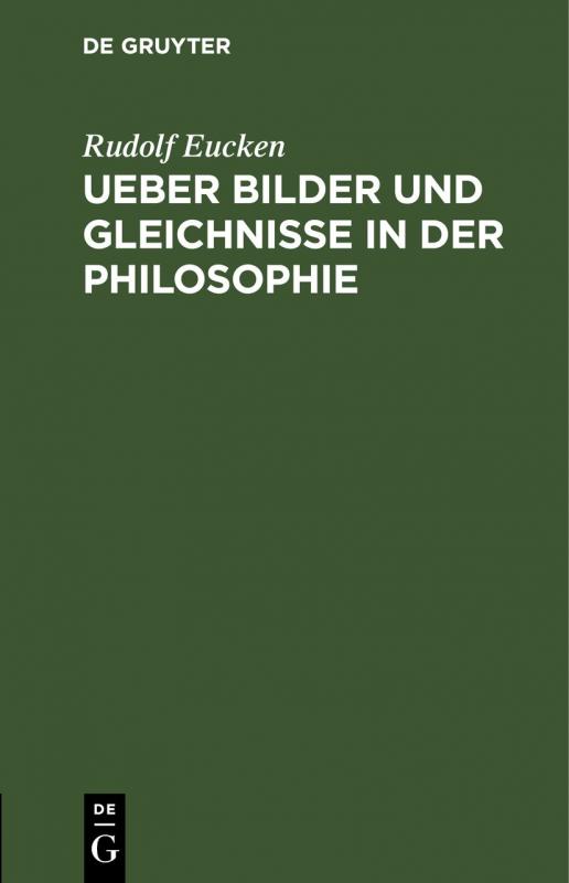 Cover-Bild Ueber Bilder und Gleichnisse in der Philosophie