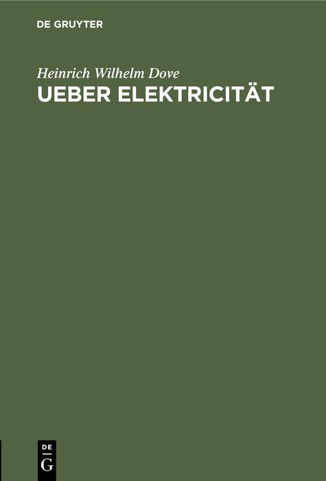 Cover-Bild Ueber Elektricität