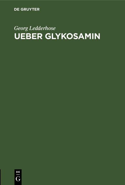 Cover-Bild Ueber Glykosamin