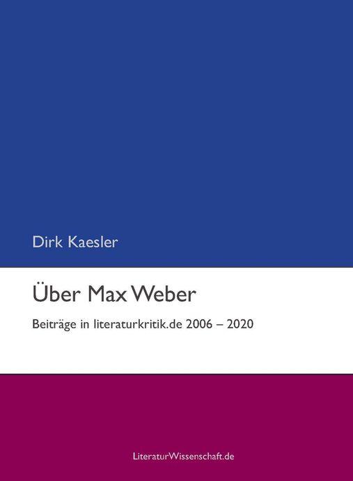 Cover-Bild Über Max Weber