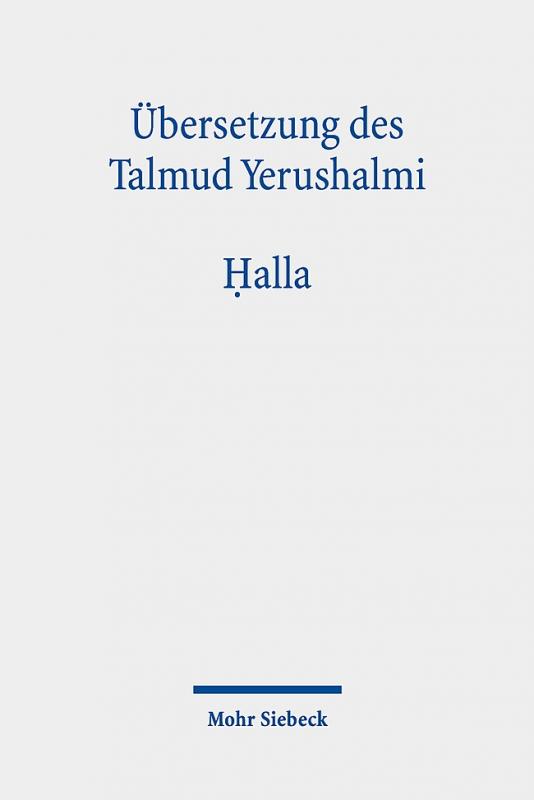 Cover-Bild Übersetzung des Talmud Yerushalmi