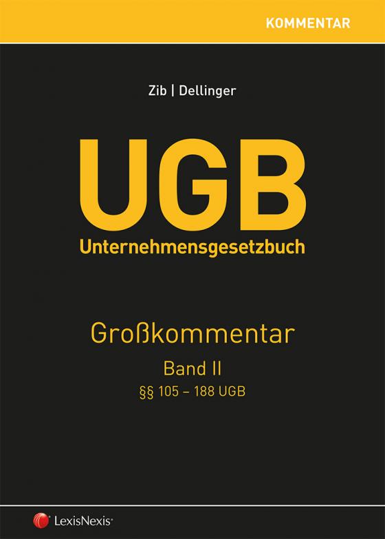 Cover-Bild UGB Großkommentar / UGB Unternehmensgesetzbuch Kommentar - Band II