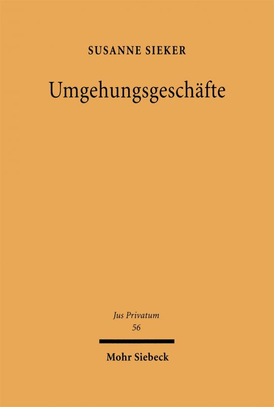 Cover-Bild Umgehungsgeschäfte