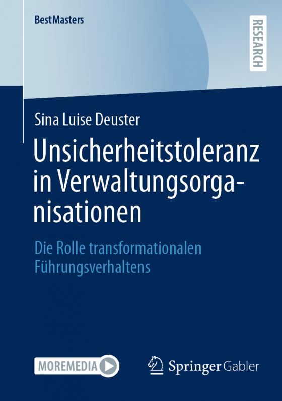 Cover-Bild Unsicherheitstoleranz in Verwaltungsorganisationen