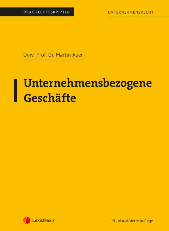 Cover-Bild Unternehmensbezogene Geschäfte (Skriptum)