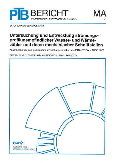Cover-Bild Untersuchung und Entwicklung strömungsprofilunempfindlicher Wasser- und Wärmezähler und deren mechanischer Schnittstellen