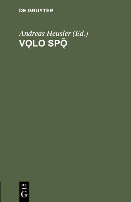 Cover-Bild Vǫlo Spǭ