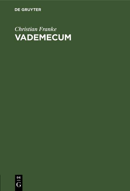 Cover-Bild Vademecum