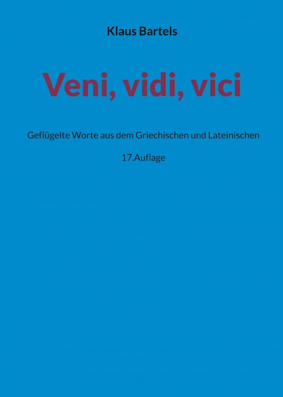 Cover-Bild Veni, vidi, vici