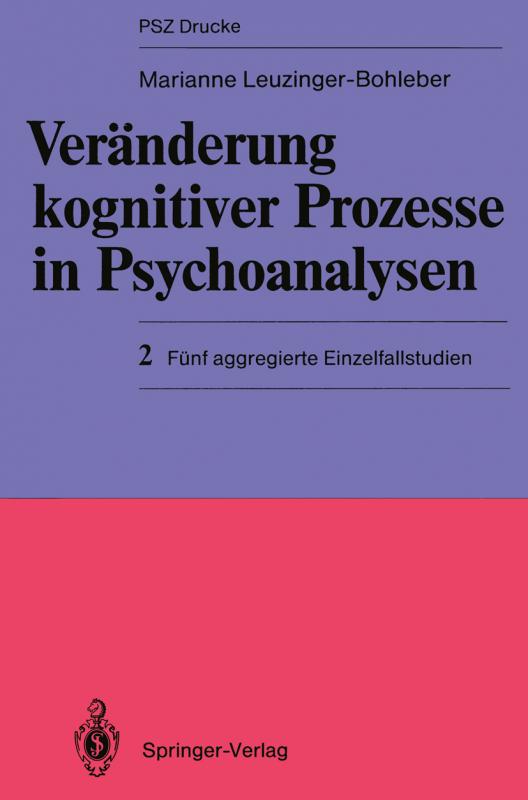 Cover-Bild Veränderung kognitiver Prozesse in Psychoanalysen