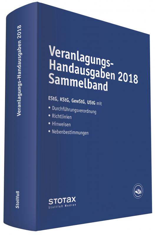 Cover-Bild Veranlagungs-Handausgaben 2018 Sammelband