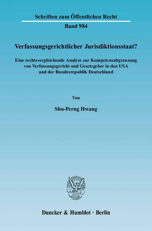 Cover-Bild Verfassungsgerichtlicher Jurisdiktionsstaat?