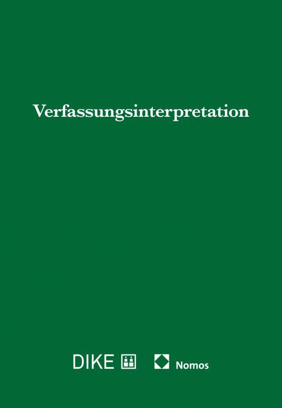 Cover-Bild Verfassungsinterpretation