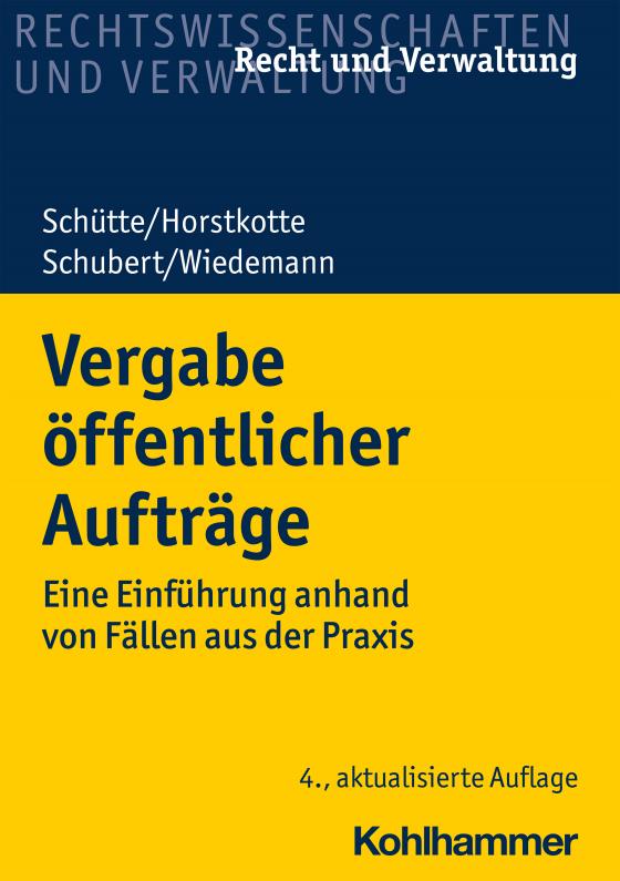 Cover-Bild Vergabe öffentlicher Aufträge