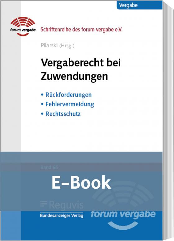 Cover-Bild Vergaberecht bei Zuwendungen (E-Book)