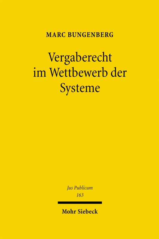 Cover-Bild Vergaberecht im Wettbewerb der Systeme