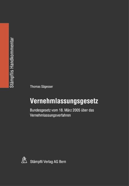 Cover-Bild Vernehmlassungsgesetz