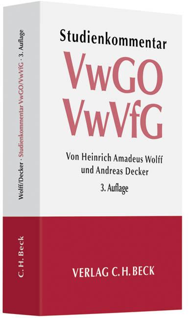 Cover-Bild Verwaltungsgerichtsordnung (VwGO) Verwaltungsverfahrensgesetz (VwVfG)