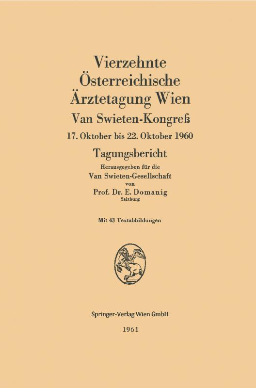 Cover-Bild Vierzehnte Österreichische Ärztetagung Wien