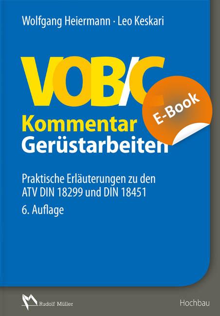 Cover-Bild VOB/C Kommentar – Gerüstarbeiten - E-Book