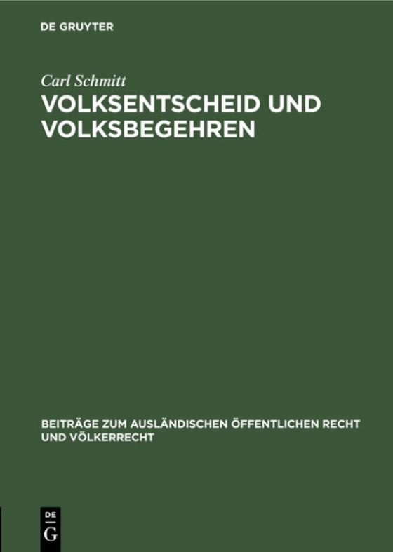 Cover-Bild Volksentscheid und Volksbegehren