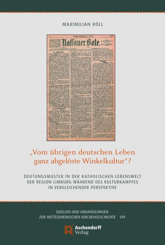 Cover-Bild "Vom übrigen deutschen Leben ganz abgelöste Winkelkultur"?
