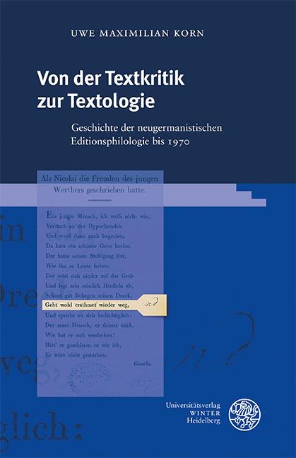 Cover-Bild Von der Textkritik zur Textologie