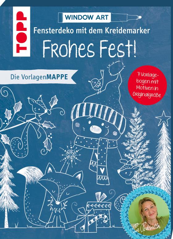 Cover-Bild Vorlagenmappe Fensterdeko mit dem Kreidemarker - Frohes Fest!