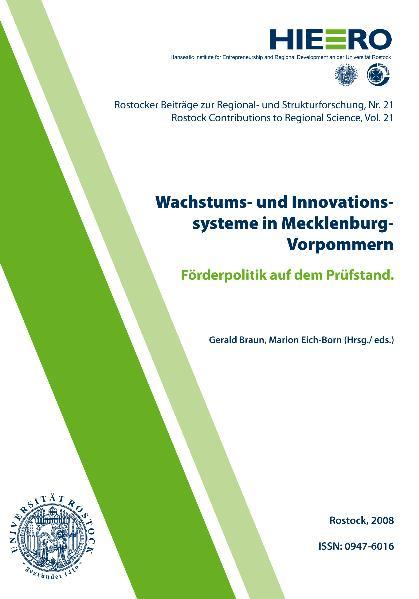 Cover-Bild Wachstums- und Innovationssysteme in Mecklenburg-Vorpommern