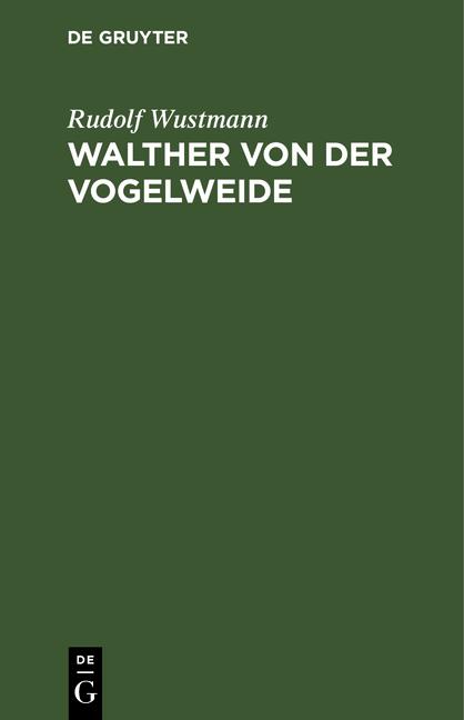 Cover-Bild Walther von der Vogelweide