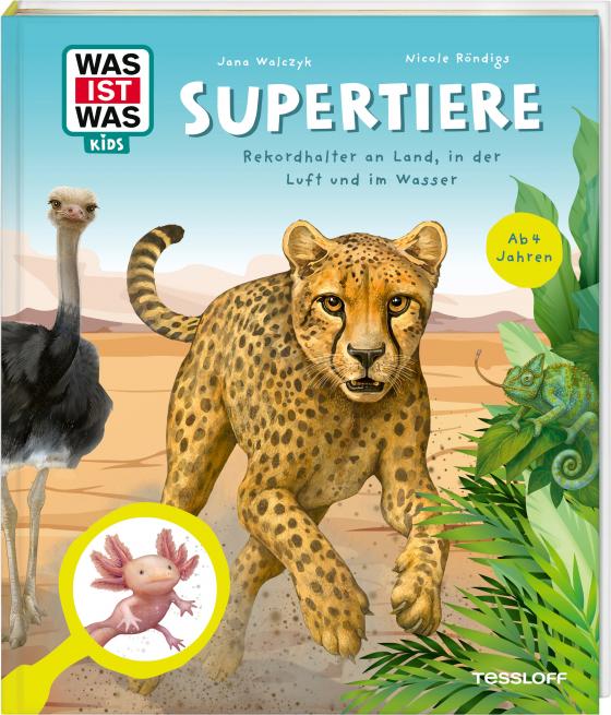 Cover-Bild WAS IST WAS Kids Supertiere. Rekordhalter an Land, in der Luft und im Wasser