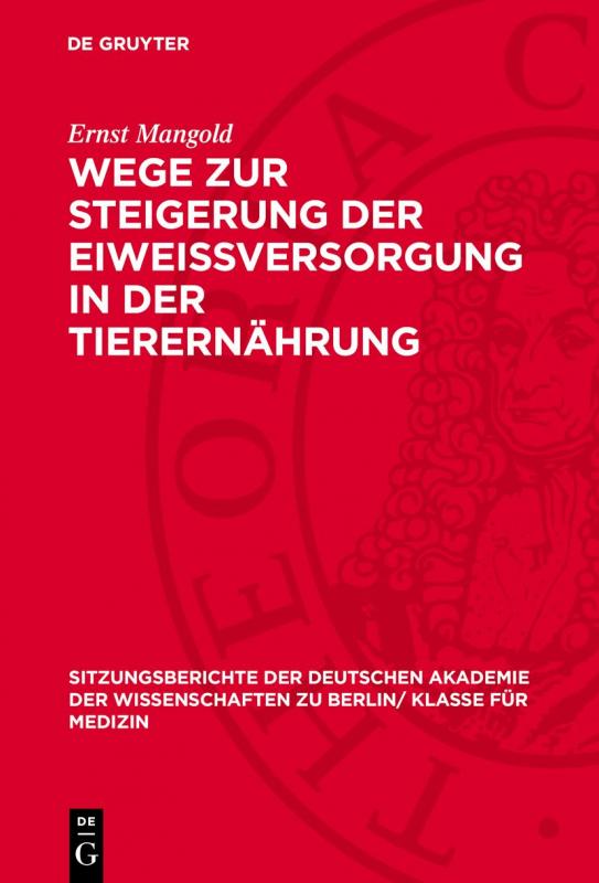 Cover-Bild Wege zur Steigerung der Eiweissversorgung in der Tierernährung