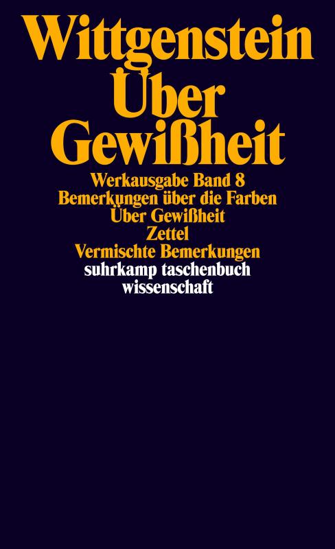 Cover-Bild Werkausgabe in 8 Bänden