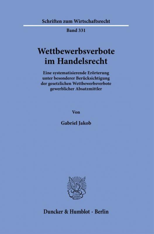 Cover-Bild Wettbewerbsverbote im Handelsrecht.