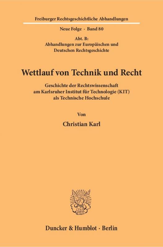 Cover-Bild Wettlauf von Technik und Recht.