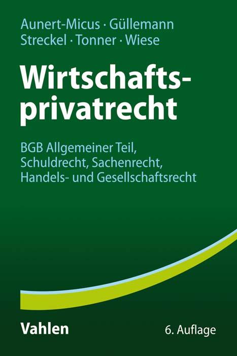 Cover-Bild Wirtschaftsprivatrecht