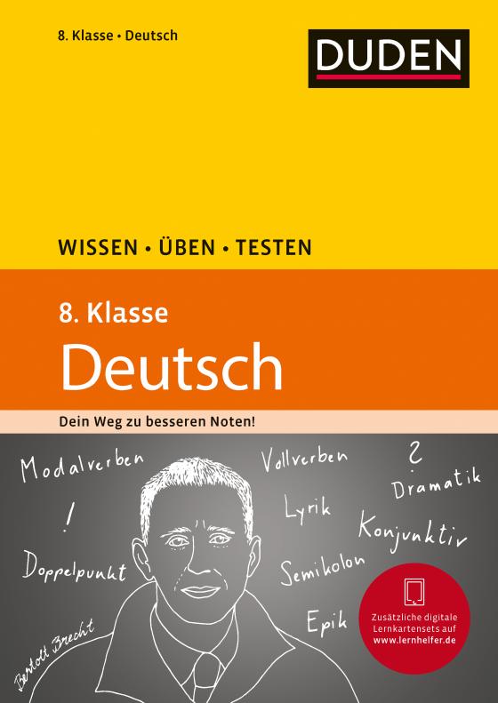 Cover-Bild Wissen – Üben – Testen: Deutsch 8. Klasse