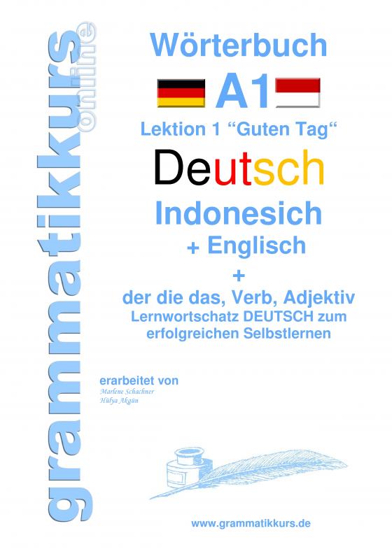 Cover-Bild Wörterbuch Deutsch - Indonesisch - Englisch
